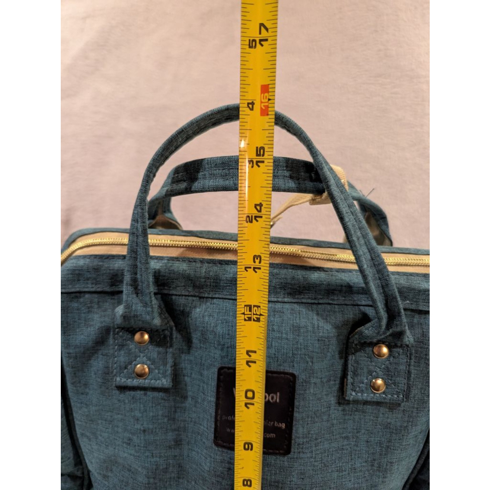 V-Coool Professional Cooler Bag Baby Bag Teal Beige Cooling Pocket Tote Backpack - Picture 15 of 15